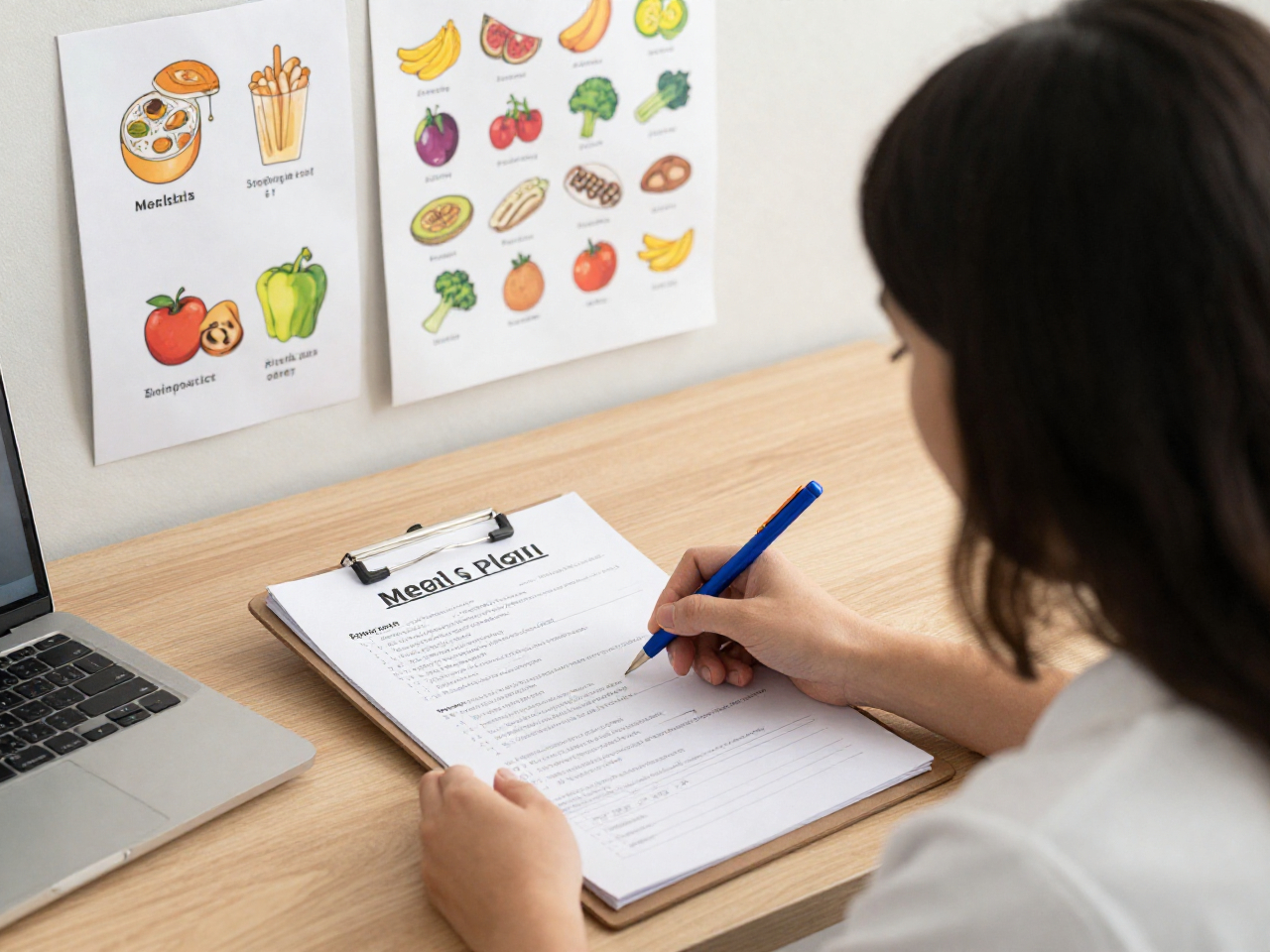 Nutrition coach working with client on personalized plan